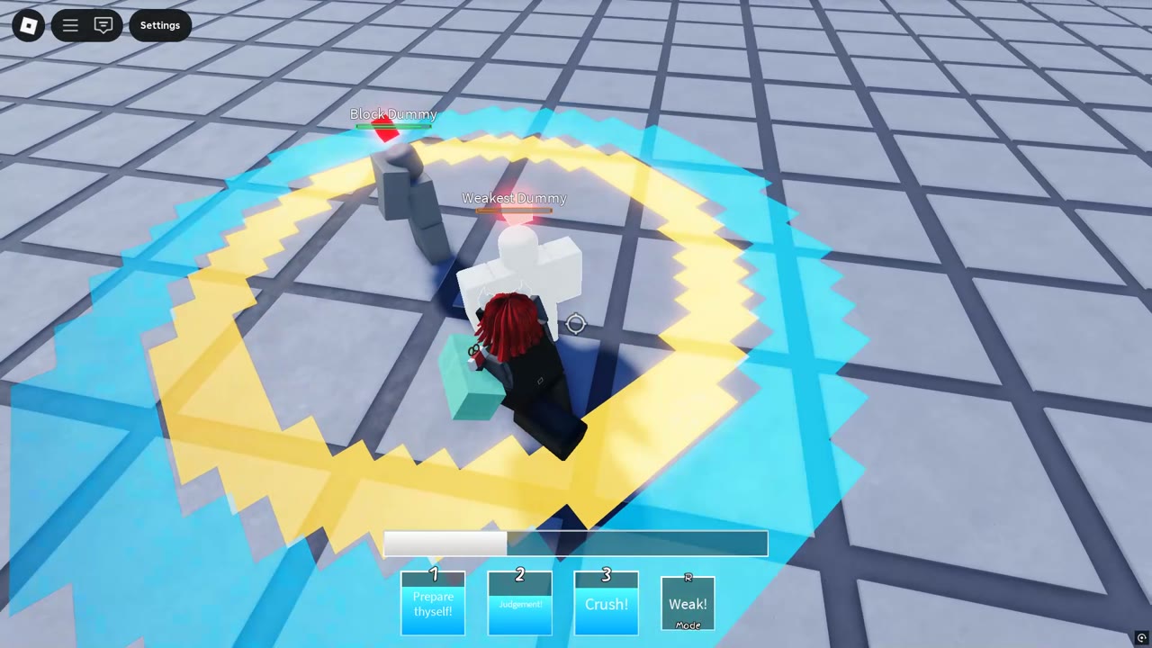 Ability-based combat system with cooldowns and VFX