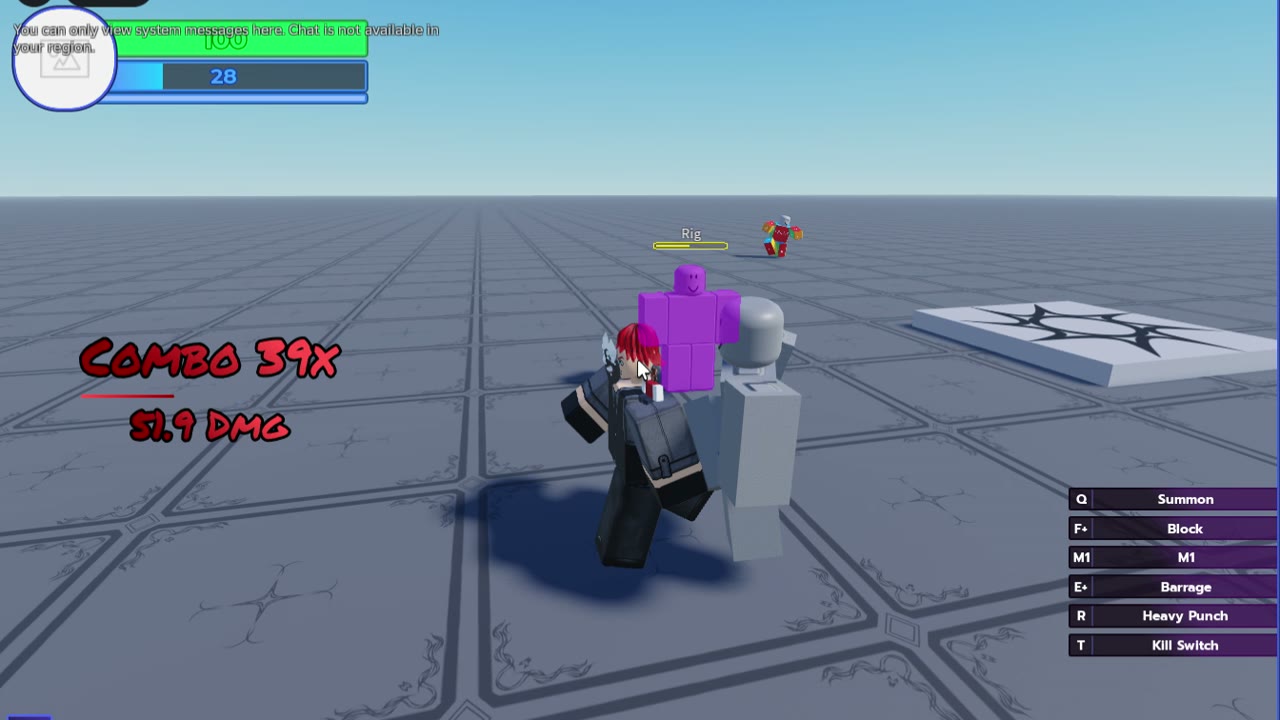 Stand summoning and combo system in Roblox Studio