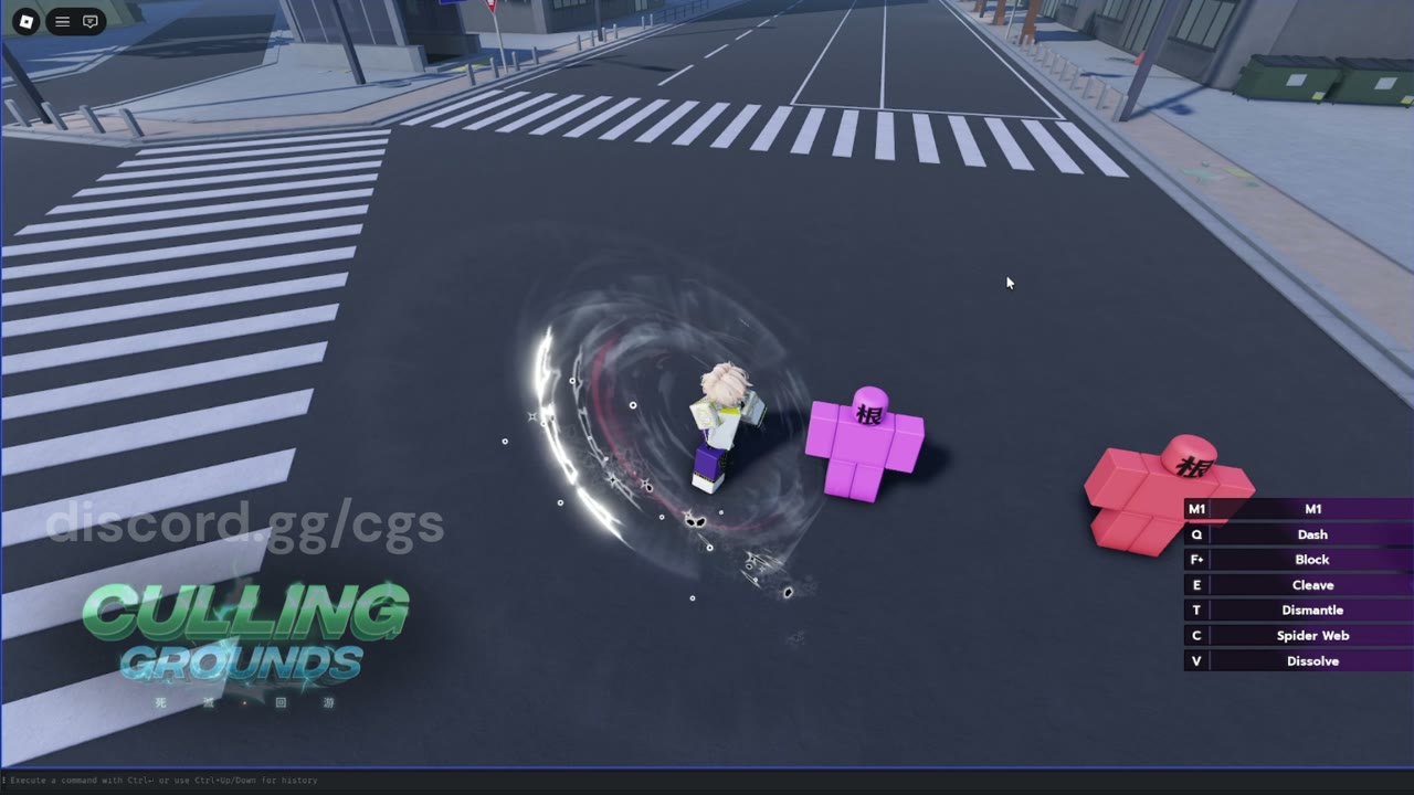 Character moveset in the Culling Grounds project